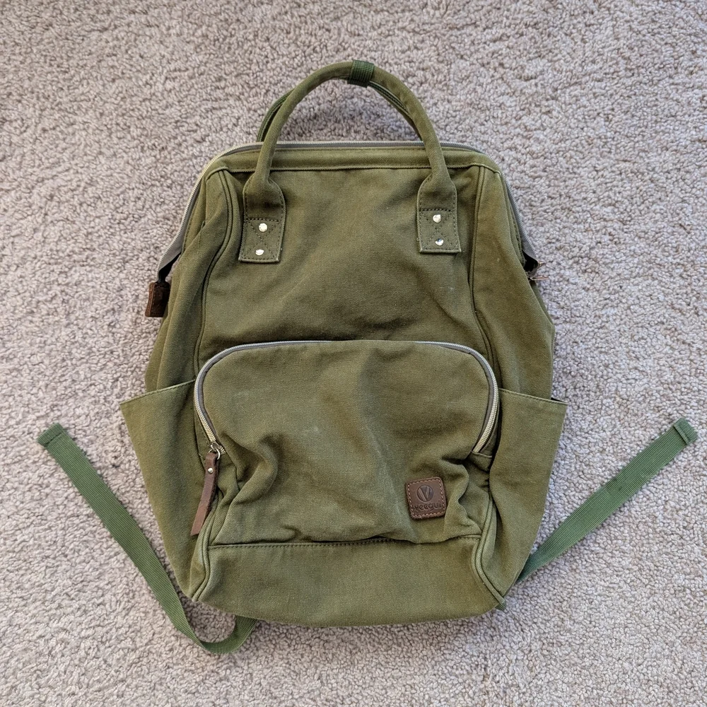 Veegul Army Green Stylish Multipurpose Single Pocket Backpack Handbag Medium